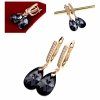 exclusive swarovski gold-plated earrings