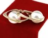 gold earrings made of stainless steel