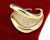 gold ring 17,00mm. gold-plated engagement xuping
