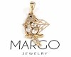 gold pendant 18k shiny xuping