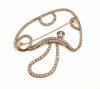 elegant gold brooch