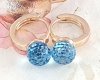 exclusive swarovski gold-plated earrings