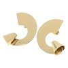 gold earrings made of stainless steel