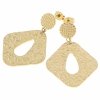 gold earrings made of stainless steel