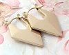 gold earrings made of stainless steel