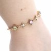 gold bracelet for a gold-plated leg