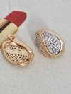 exclusive swarovski gold-plated earrings