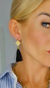 gold earrings made of stainless steel