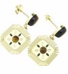 gold earrings made of stainless steel