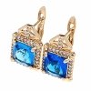 exclusive swarovski gold-plated earrings