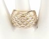 gold ring 17,00mm. gold-plated engagement xuping