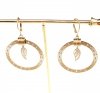 gold earrings made of stainless steel