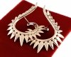 exclusive swarovski gold-plated earrings