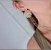 gold earrings made of stainless steel