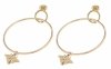 gold earrings made of stainless steel