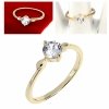 gold ring 18,60mm. gold-plated engagement xuping