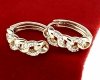 exclusive swarovski gold-plated earrings