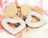 gold earrings made of stainless steel