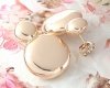gold plated earrings with exclusive cubic zirconia