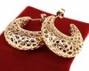 exclusive swarovski gold-plated earrings