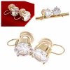 gold earrings made of stainless steel