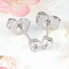 gold plated earrings with exclusive cubic zirconia