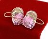 gold earrings made of stainless steel