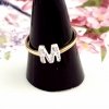 ring 16,60mm gold stainless steel