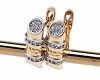 exclusive swarovski gold-plated earrings