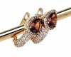 exclusive swarovski gold-plated earrings