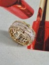 gold ring 18,60mm. gold-plated engagement xuping