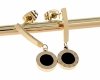 gold earrings made of stainless steel