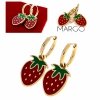 gold earrings made of stainless steel