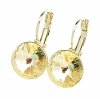 exclusive swarovski gold-plated earrings