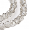 Glass beads faceted strands