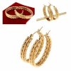 gold earrings made of stainless steel
