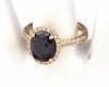 gold ring 18,60mm. gold-plated engagement xuping