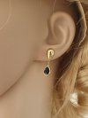 gold earrings made of stainless steel