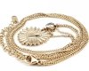 GOLD CHAIN NECKLACE celebrity STAINLESS STEEL