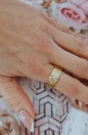 ring 19,00mm gold stainless steel