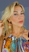 EARRINGS GOLD LONG ZIRCONIA WEDDING WEDDING