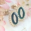 gold earrings made of stainless steel
