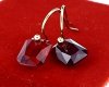 gold earrings made of stainless steel