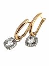 exclusive swarovski gold-plated earrings