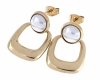 gold earrings made of stainless steel