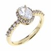 gold ring 18,60mm. gold-plated engagement xuping