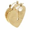 gold earrings made of stainless steel