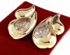 gold earrings made of stainless steel