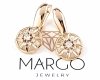 gold plated earrings with exclusive cubic zirconia