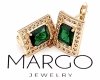exclusive swarovski gold-plated earrings